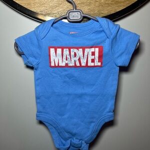 6 FOR $10 Marvel Blue Bodysuit with Red Logo